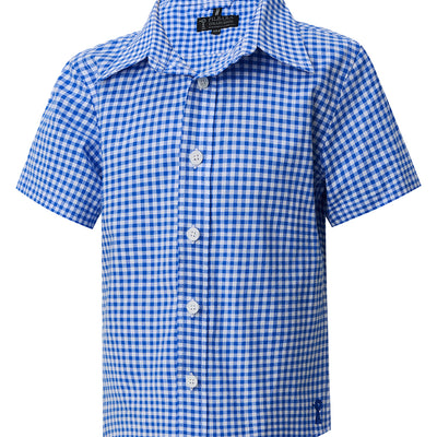 Pilbara Children's Gingham Short Sleeve Shirt - RMPC181S