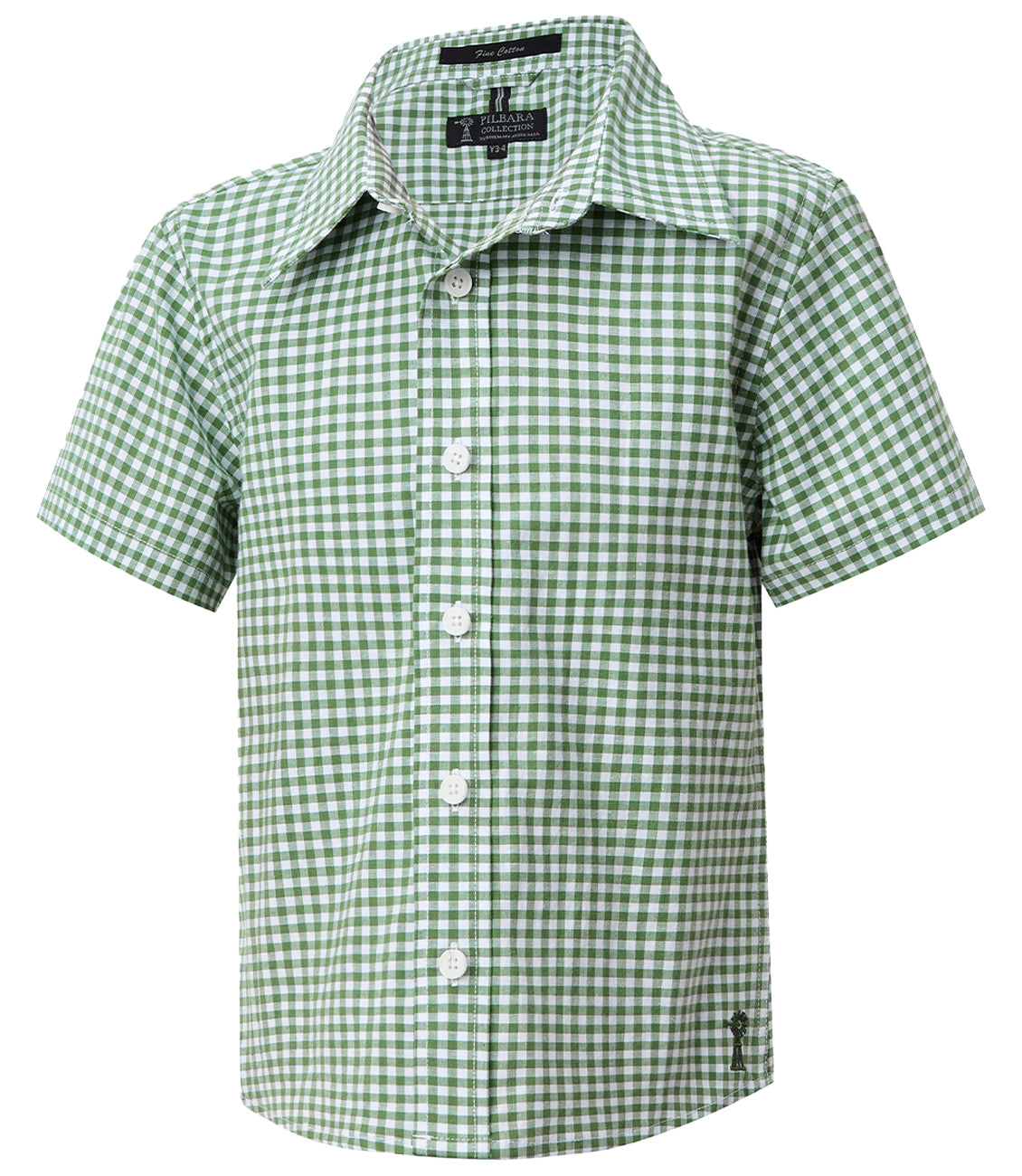 Pilbara Children's Gingham Short Sleeve Shirt - RMPC181S