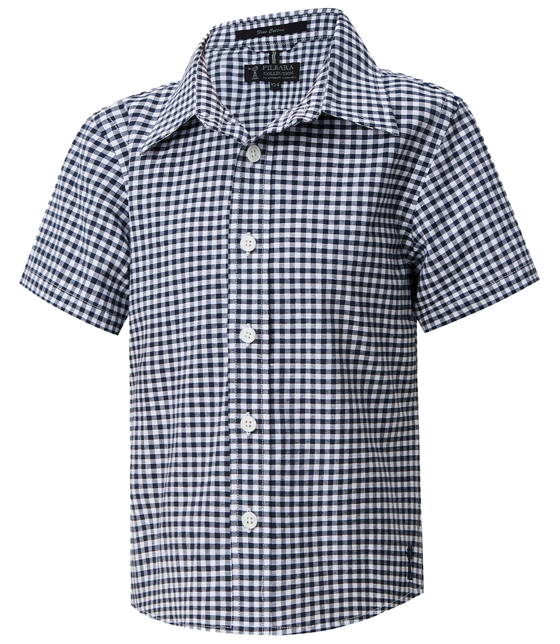Pilbara Children's Gingham Short Sleeve Shirt - RMPC181S
