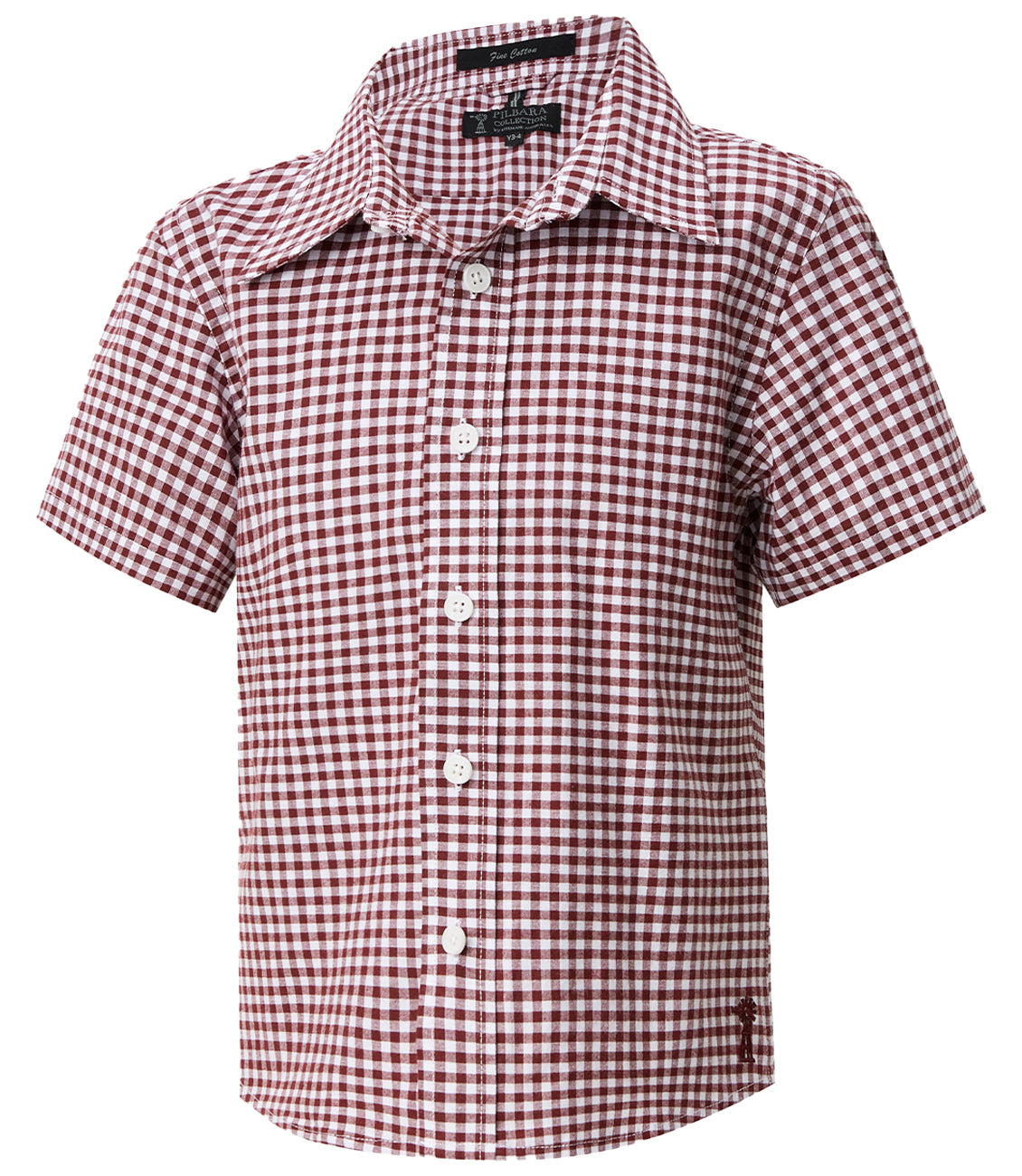 Pilbara Children's Gingham Short Sleeve Shirt - RMPC181S