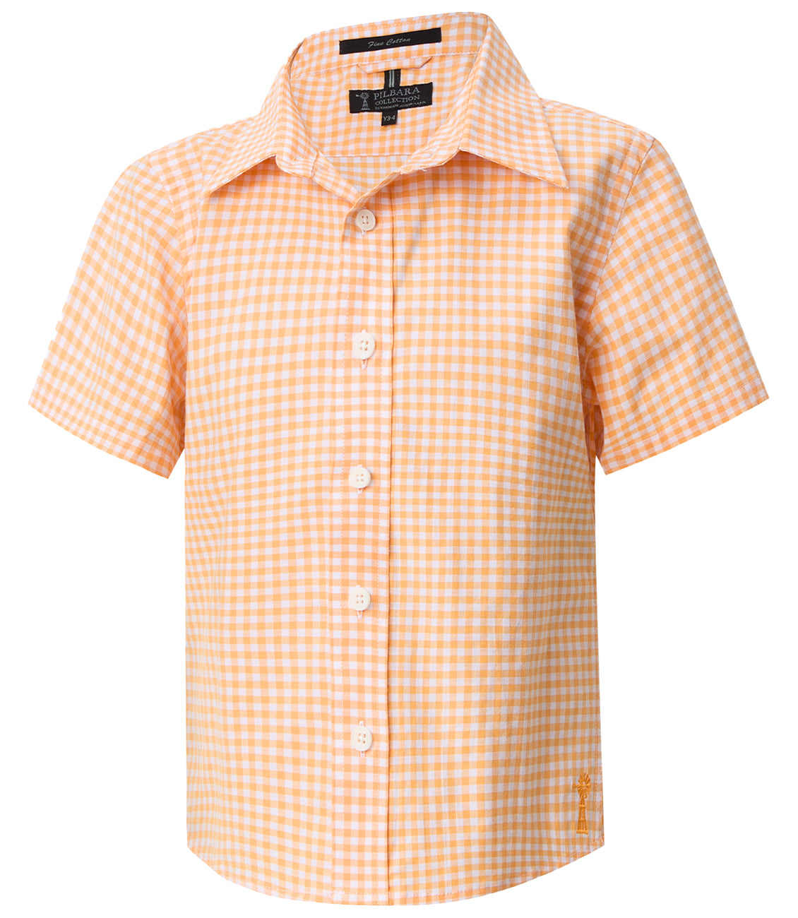 Pilbara Children's Gingham Short Sleeve Shirt - RMPC181S