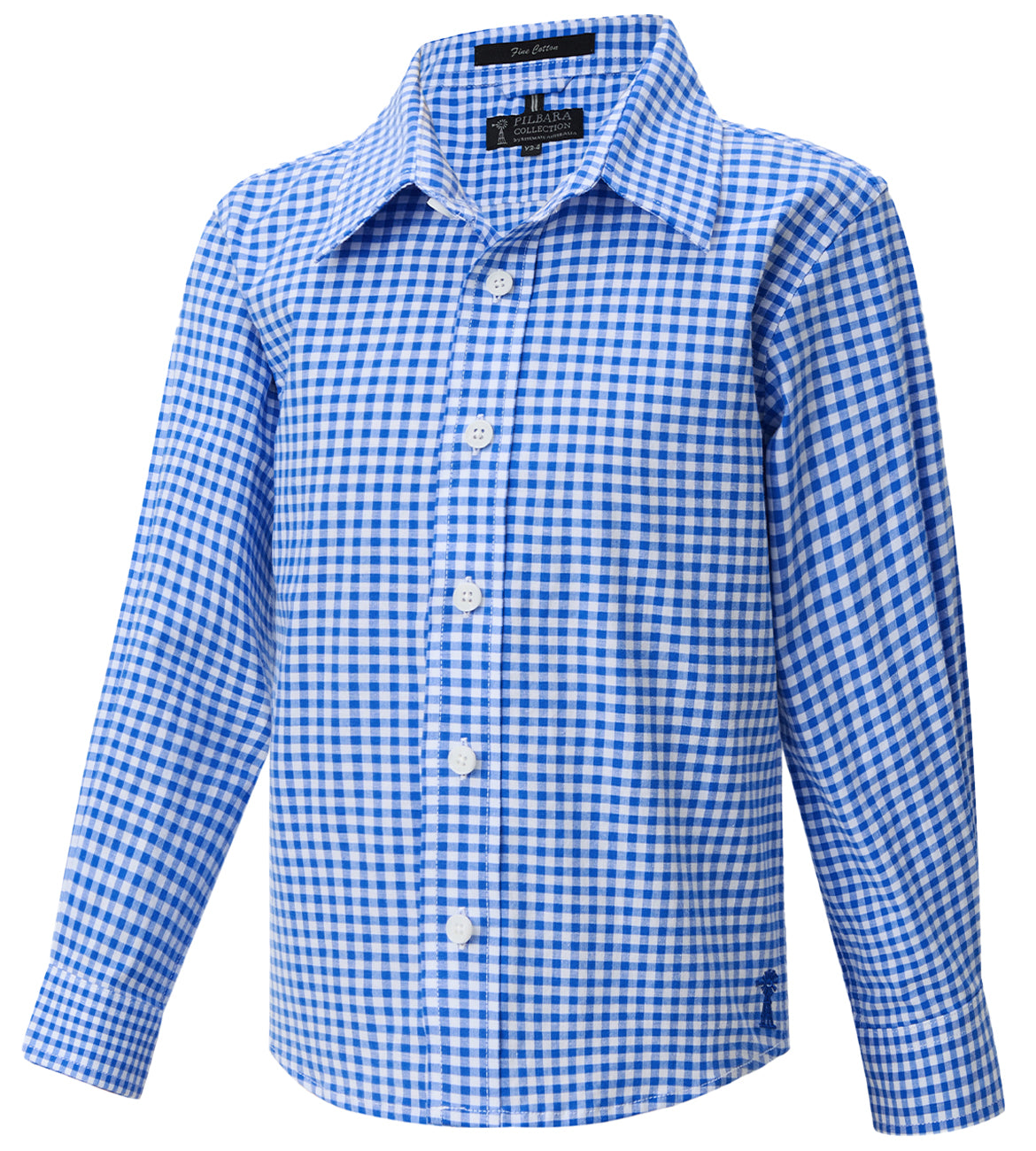 Pilbara Children's Gingham Long Sleeve Shirt - RMPC181
