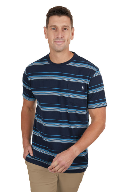 Thomas Cook Men’s Shaun Stripe 1-Pocket Short Sleeve Tee