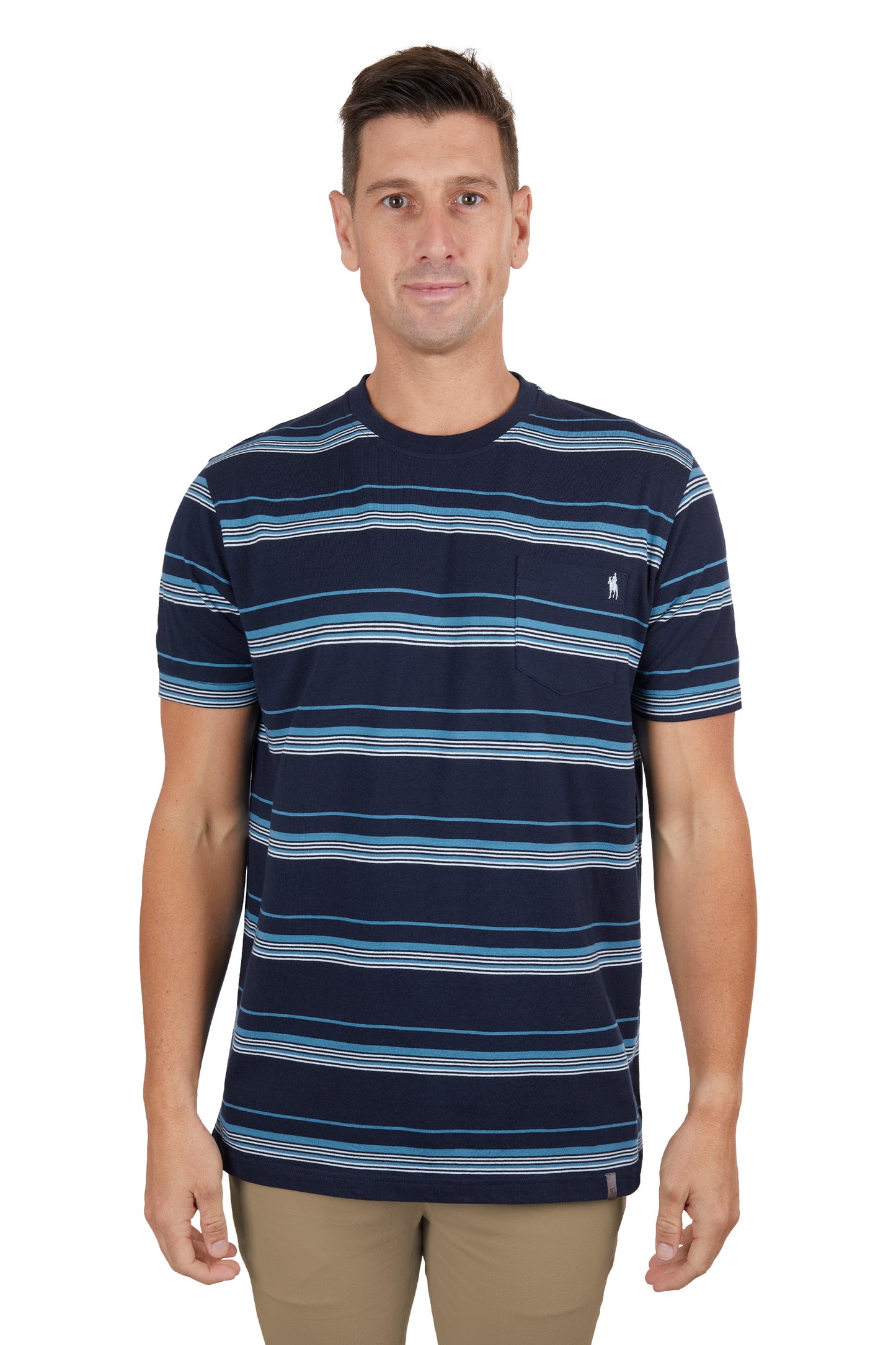 Thomas Cook Men’s Shaun Stripe 1-Pocket Short Sleeve Tee
