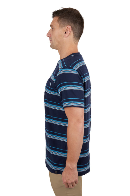 Thomas Cook Men’s Shaun Stripe 1-Pocket Short Sleeve Tee