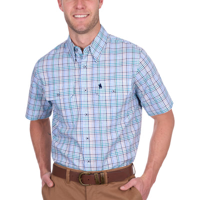 Thomas Cook Men’s Matt Check 2-Pocket Short Sleeve Shirt