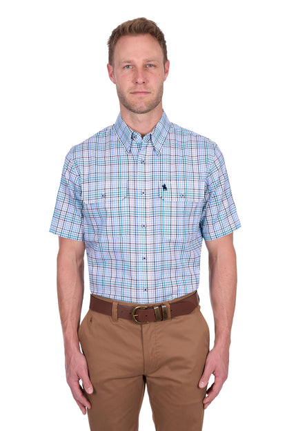 Thomas Cook Men’s Matt Check 2-Pocket Short Sleeve Shirt