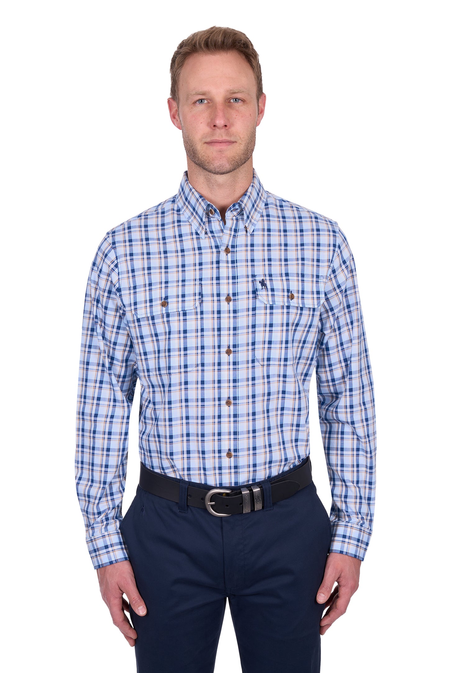 Thomas Cook Men’s Thomas Check 2-Pocket Long Sleeve Shirt