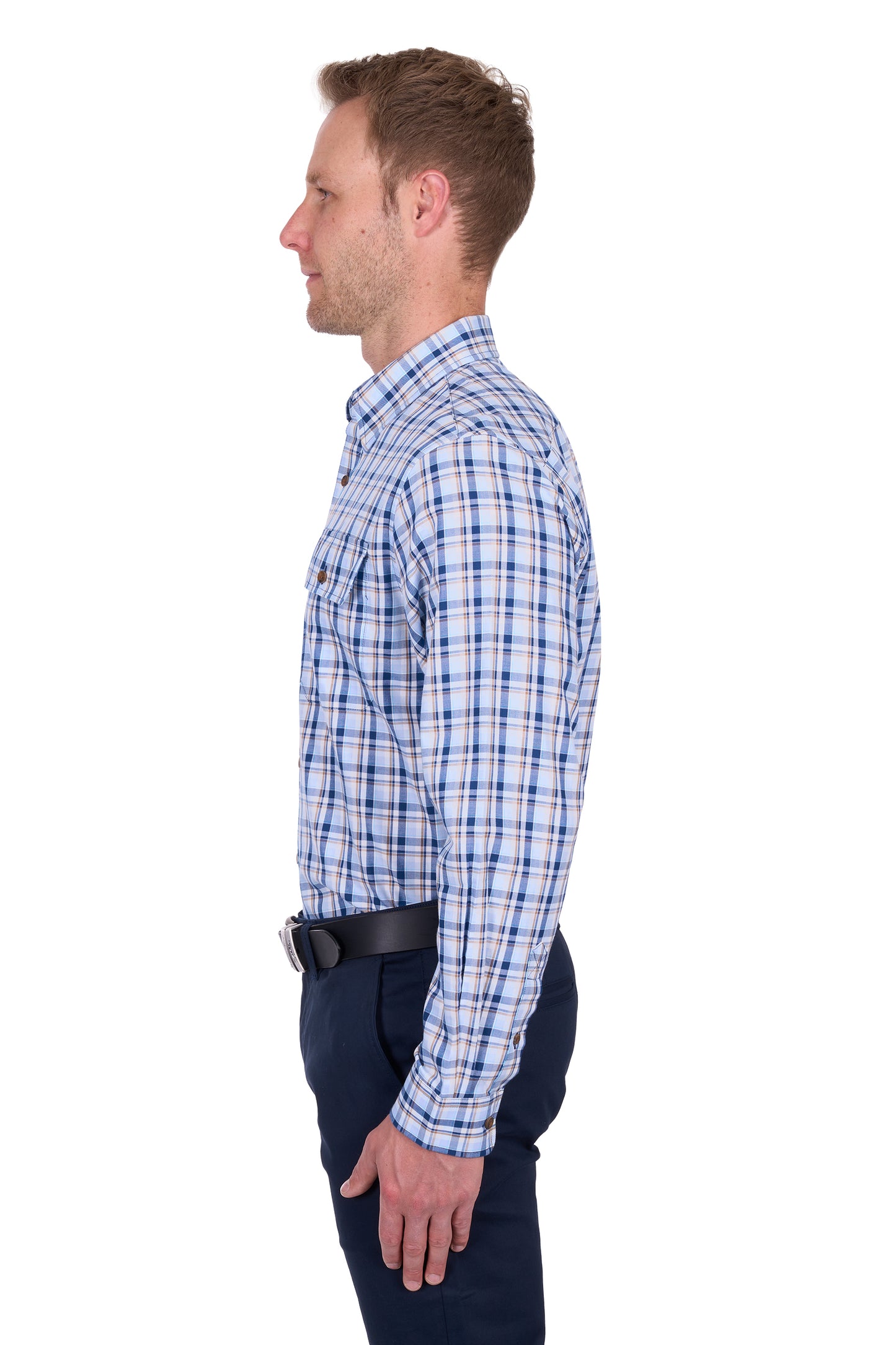 Thomas Cook Men’s Thomas Check 2-Pocket Long Sleeve Shirt