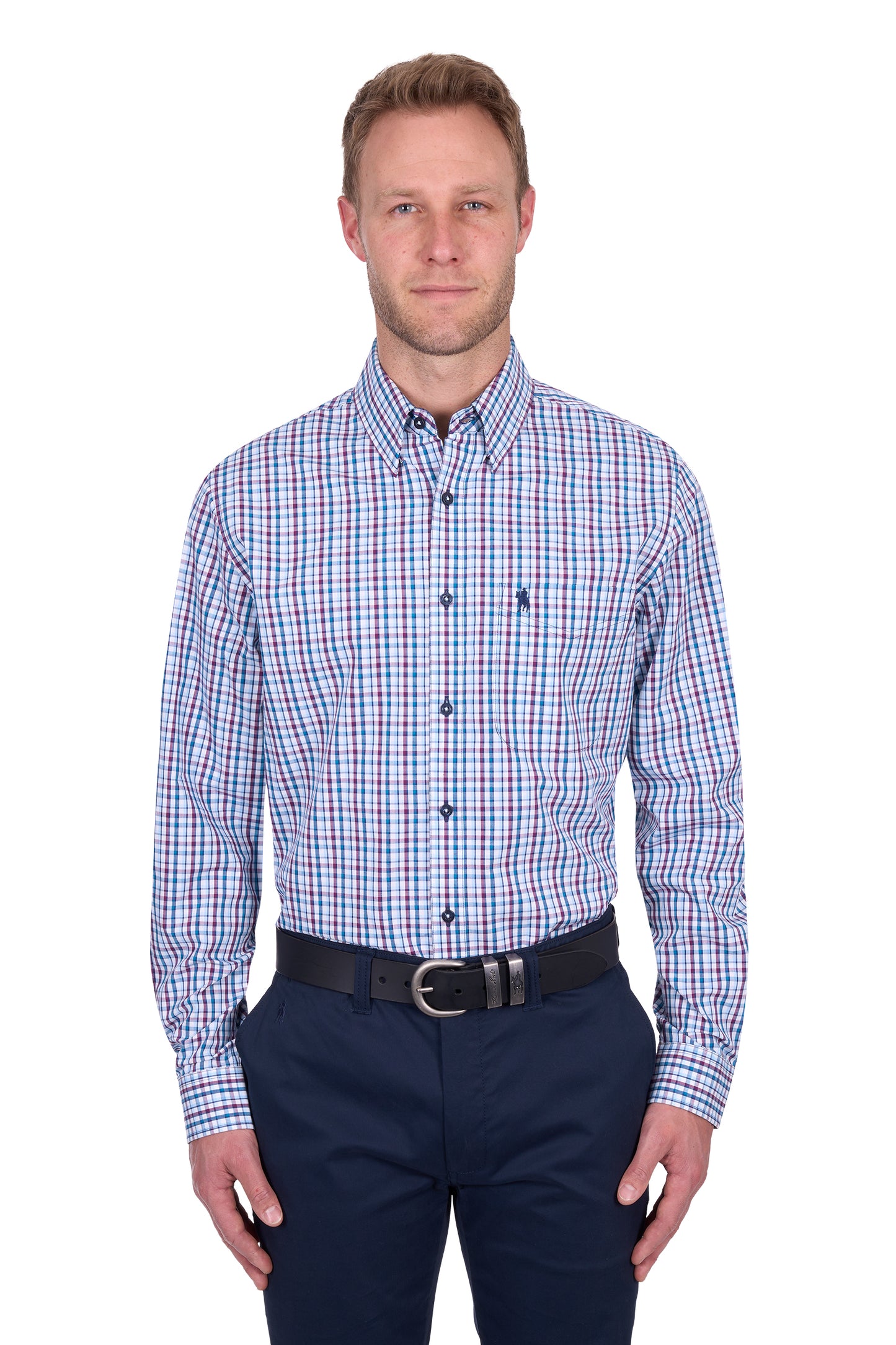 Thomas Cook Men’s Joseph Check 1-Pocket Long Sleeve Shirt
