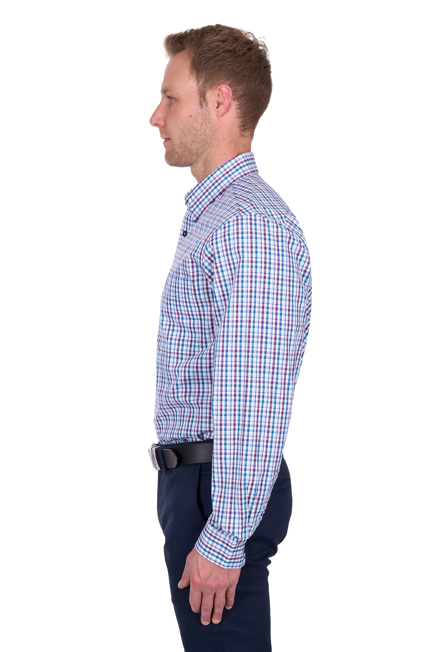 Thomas Cook Men’s Joseph Check 1-Pocket Long Sleeve Shirt