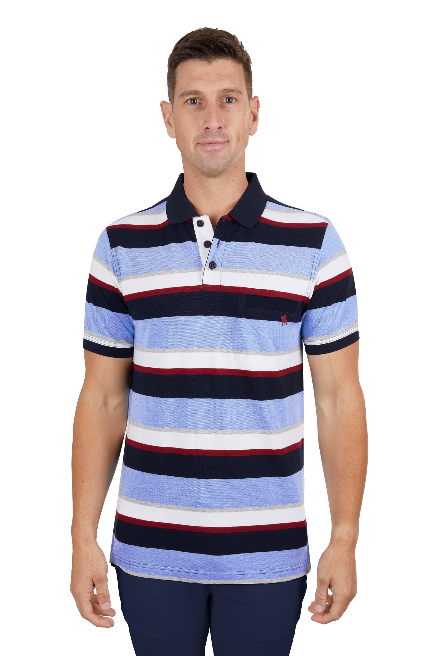 Thomas Cook Men’s Gavin 1-Pocket Short Sleeve Polo