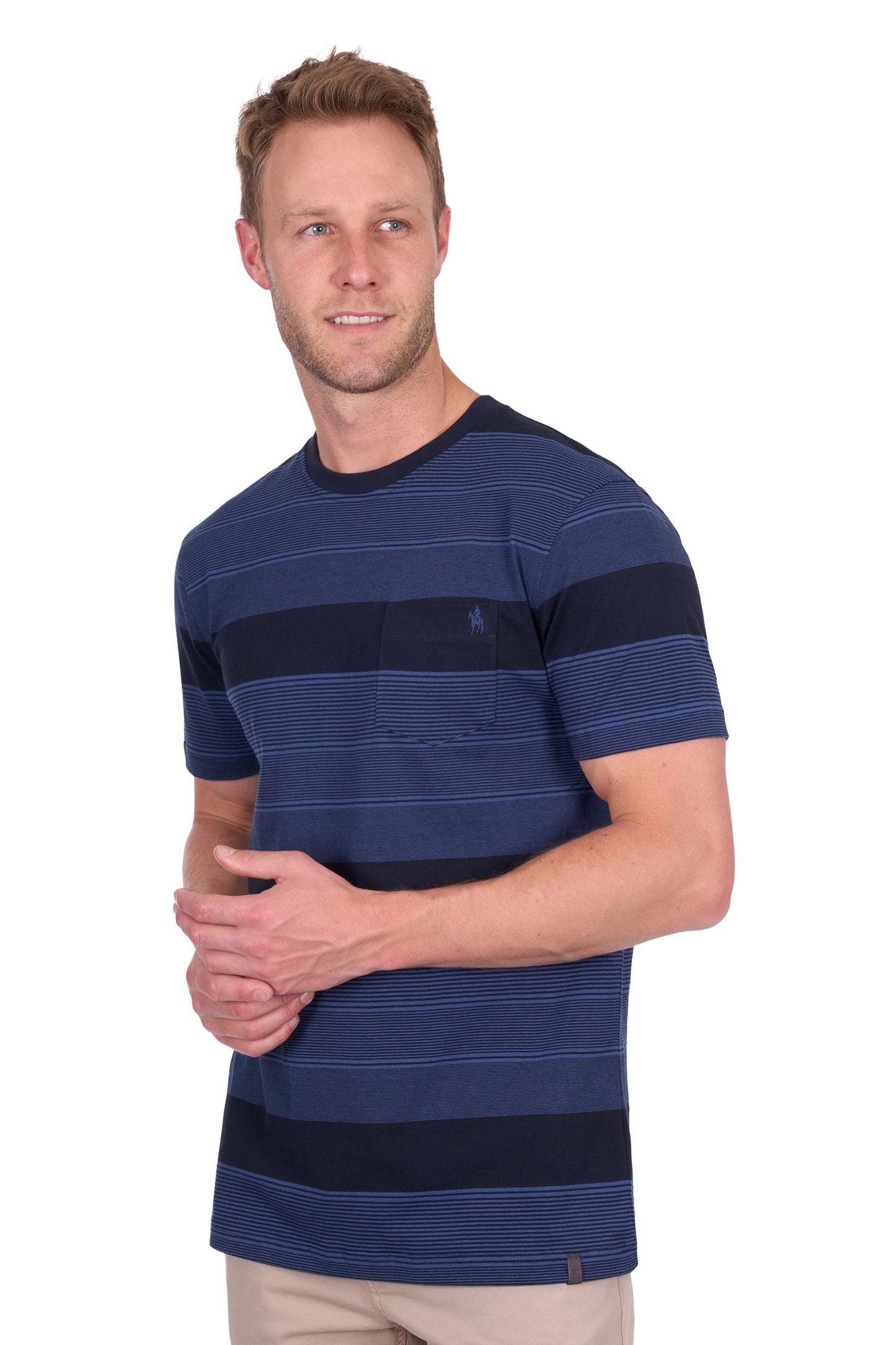 Thomas Cook Men’s Edward Stripe 1-Pocket Short Sleeve Tee