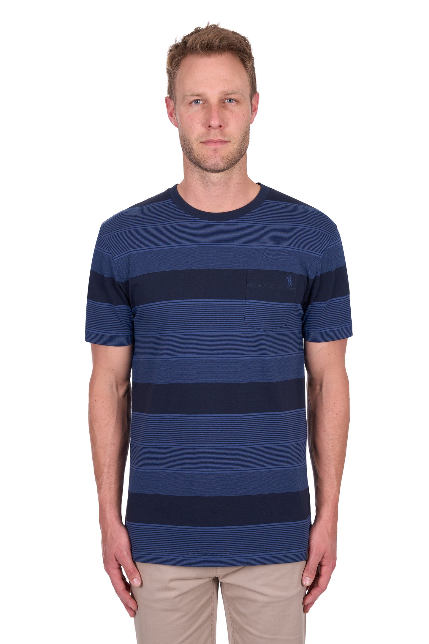 Thomas Cook Men’s Edward Stripe 1-Pocket Short Sleeve Tee