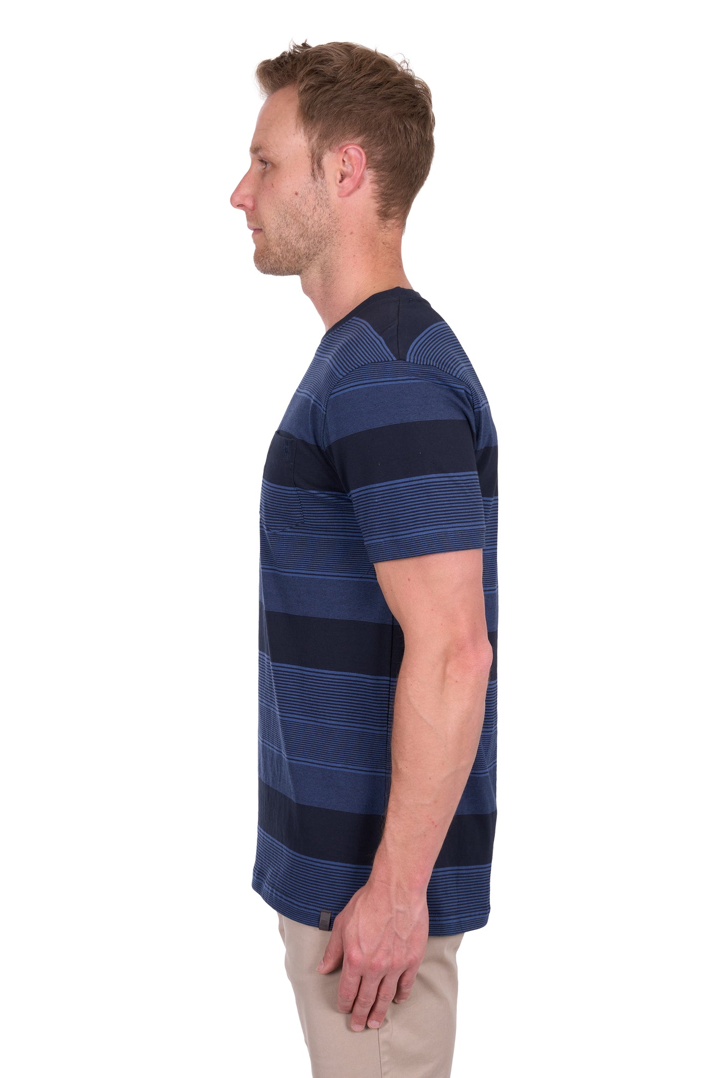 Thomas Cook Men’s Edward Stripe 1-Pocket Short Sleeve Tee