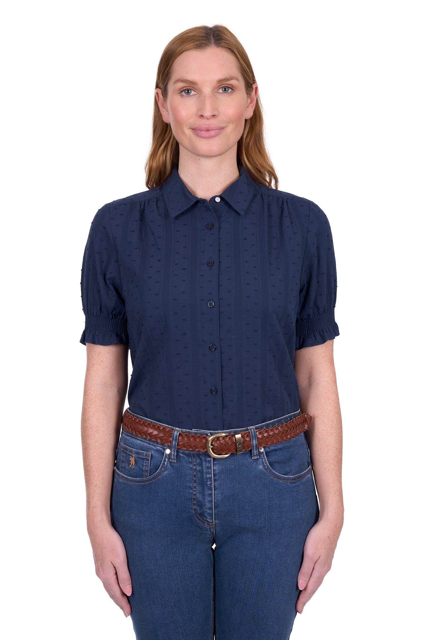 Thomas Cook Womens Imogen Short Sleeve Shirt - Navy