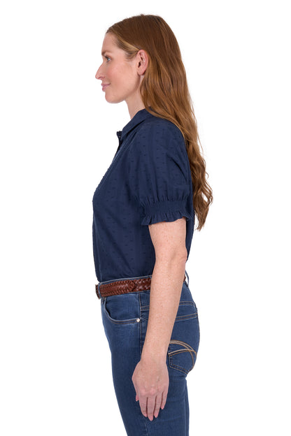 Thomas Cook Womens Imogen Short Sleeve Shirt - Navy