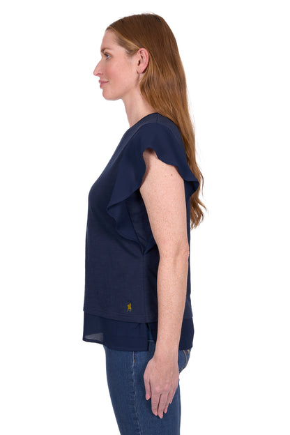 Thomas Cook Women's Mandy Flutter Short Sleeve Tee