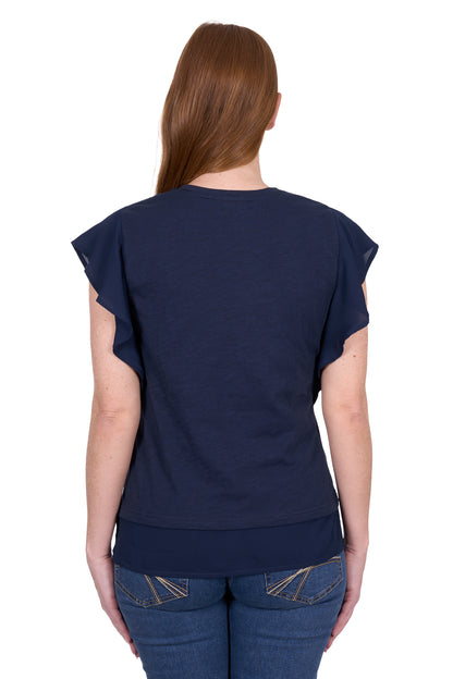 Thomas Cook Women's Mandy Flutter Short Sleeve Tee