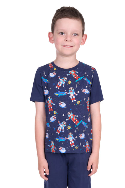 Thomas Cook Boy’s Galaxy Glow In the Dark Pj’s