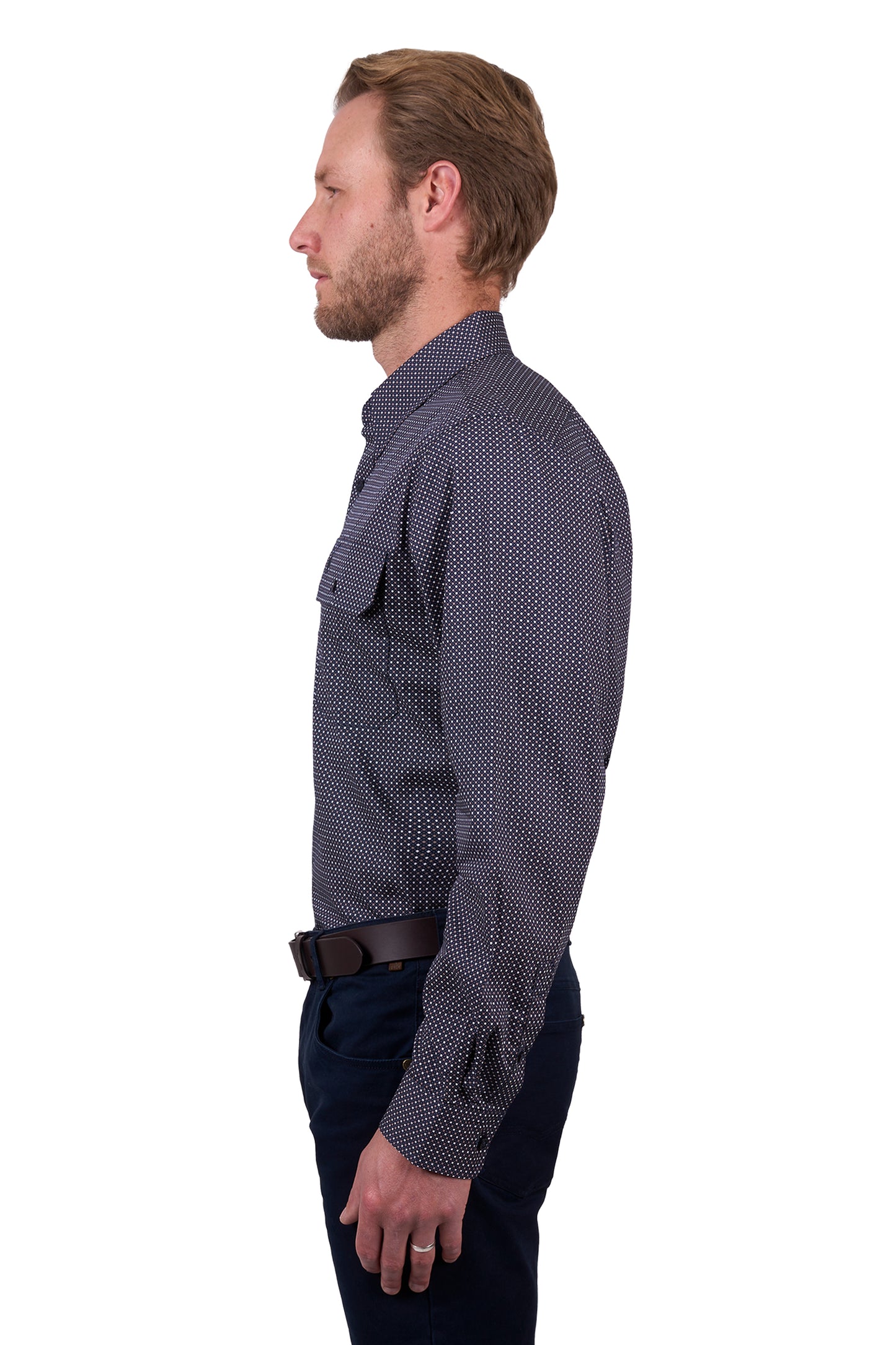 Thomas Cook Men’s Arlo Print 2-Pocket Long Sleeve Shirt