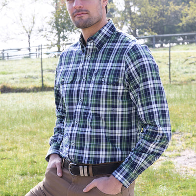 Thomas Cook Men’s Shane Check 2-Pocket Long Sleeve Shirt