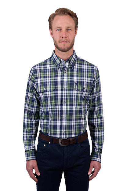 Thomas Cook Men’s Shane Check 2-Pocket Long Sleeve Shirt