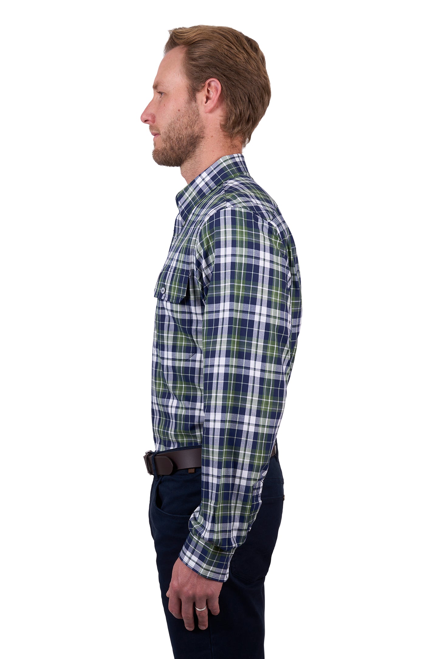 Thomas Cook Men’s Shane Check 2-Pocket Long Sleeve Shirt