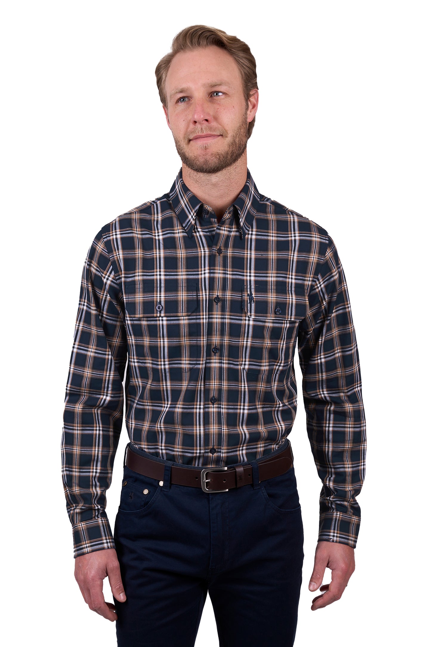 Thomas Cook Men’s Dylan Check 2-Pocket Long Sleeve Shirt