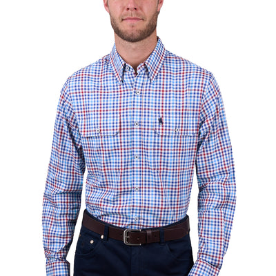 Thomas Cook Men’s Fred Check 2-Pocket Long Sleeve Shirt