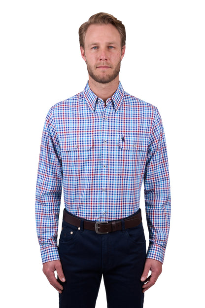 Thomas Cook Men’s Fred Check 2-Pocket Long Sleeve Shirt