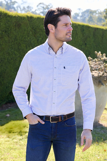 Thomas Cook Men’s Hawk Check 1-Pocket Long Sleeve Shirt