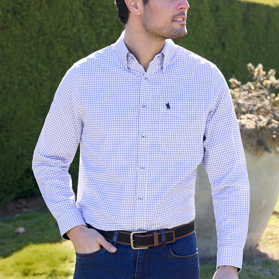 Thomas Cook Men’s Hawk Check 1-Pocket Long Sleeve Shirt