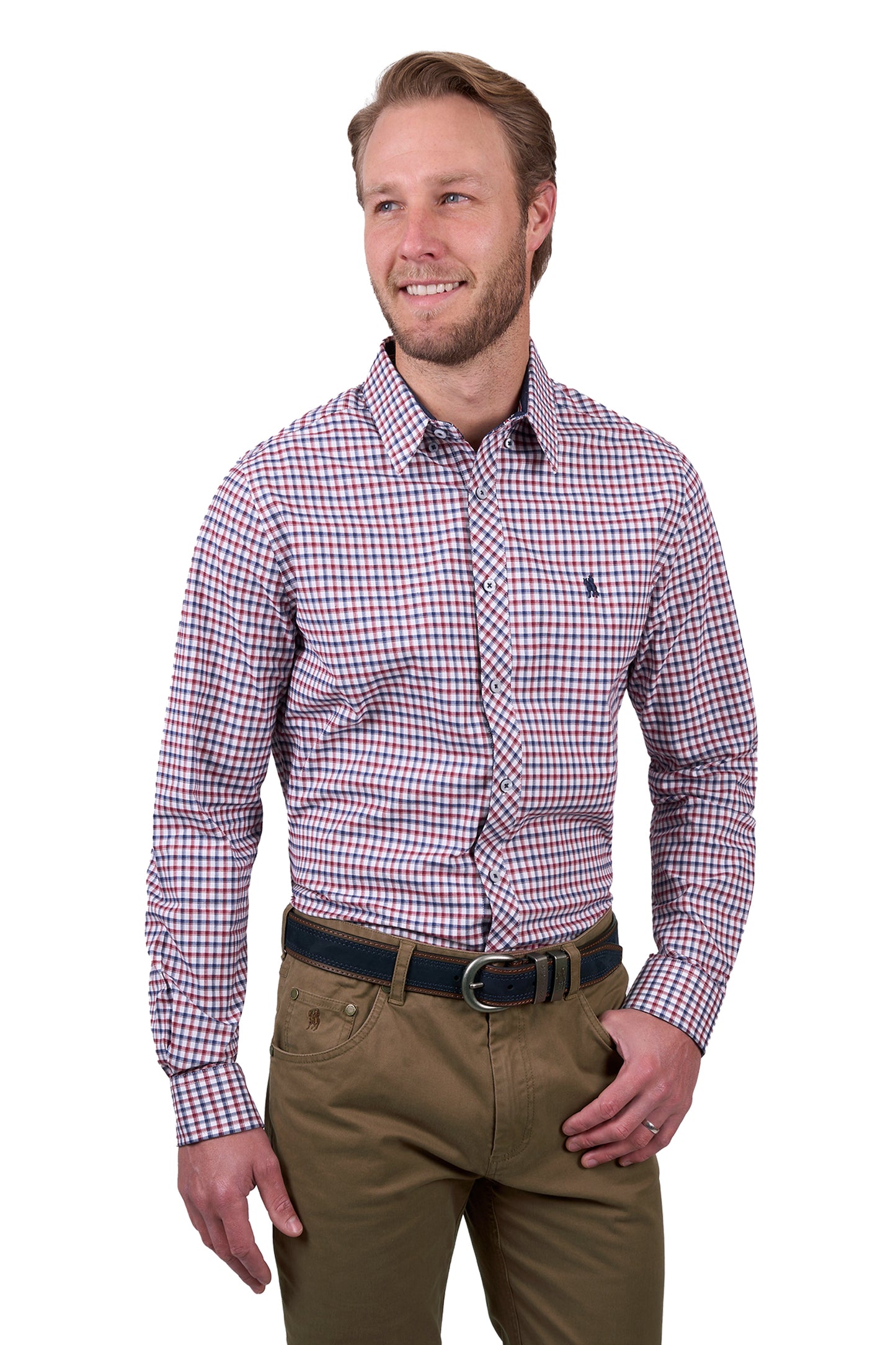 Thomas Cook Men’s George Check Tailored Long Sleeve Shirt