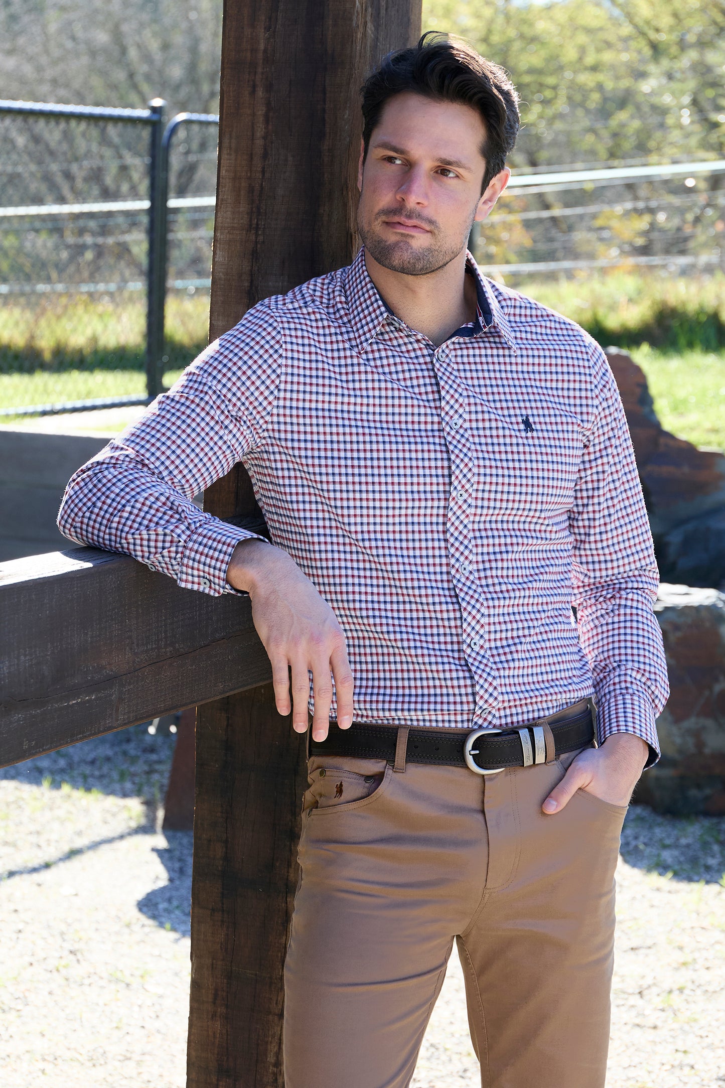 Thomas Cook Men’s George Check Tailored Long Sleeve Shirt