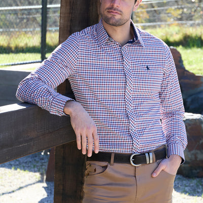 Thomas Cook Men’s George Check Tailored Long Sleeve Shirt