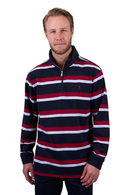 Thomas Cook Men’s Rick 1/4 Zip Stripe Rugby