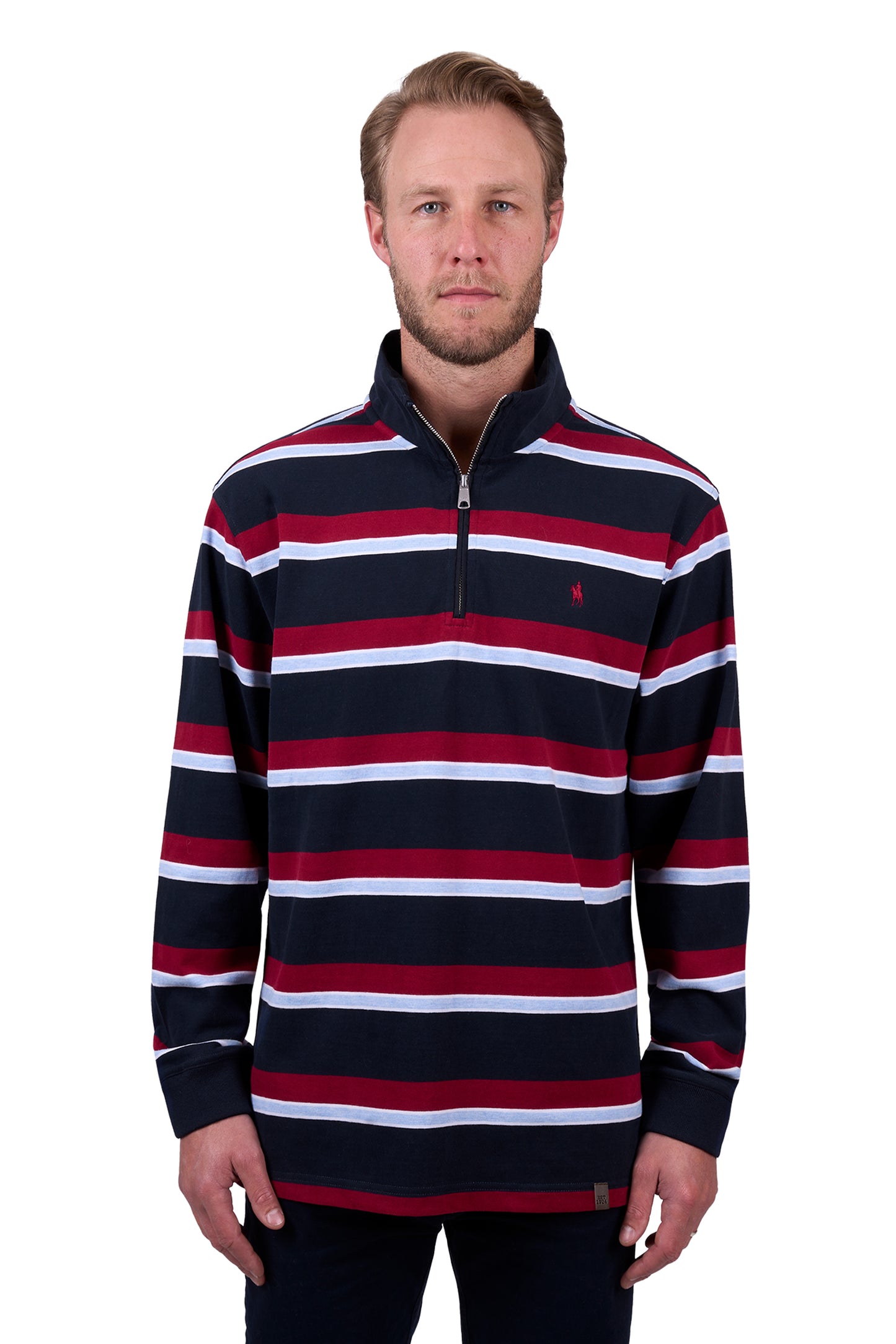 Thomas Cook Men’s Rick 1/4 Zip Stripe Rugby