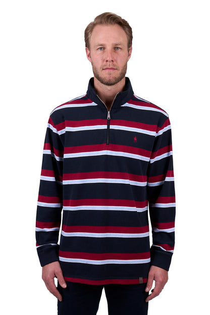 Thomas Cook Men’s Rick 1/4 Zip Stripe Rugby