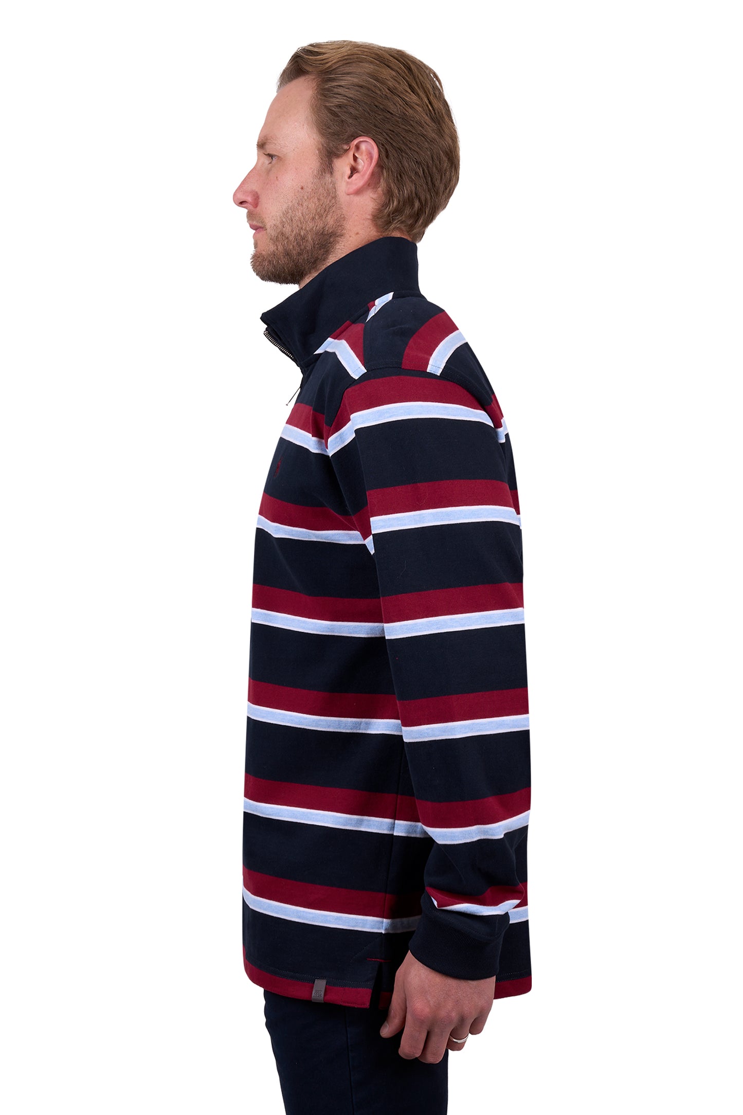 Thomas Cook Men’s Rick 1/4 Zip Stripe Rugby