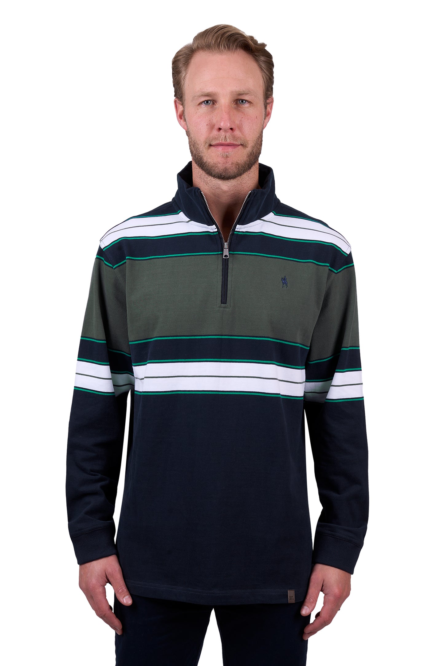 Thomas Cook Men’s Lucas 1/4 Zip Stripe Rugby