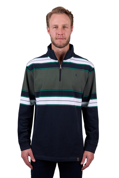 Thomas Cook Men’s Lucas 1/4 Zip Stripe Rugby