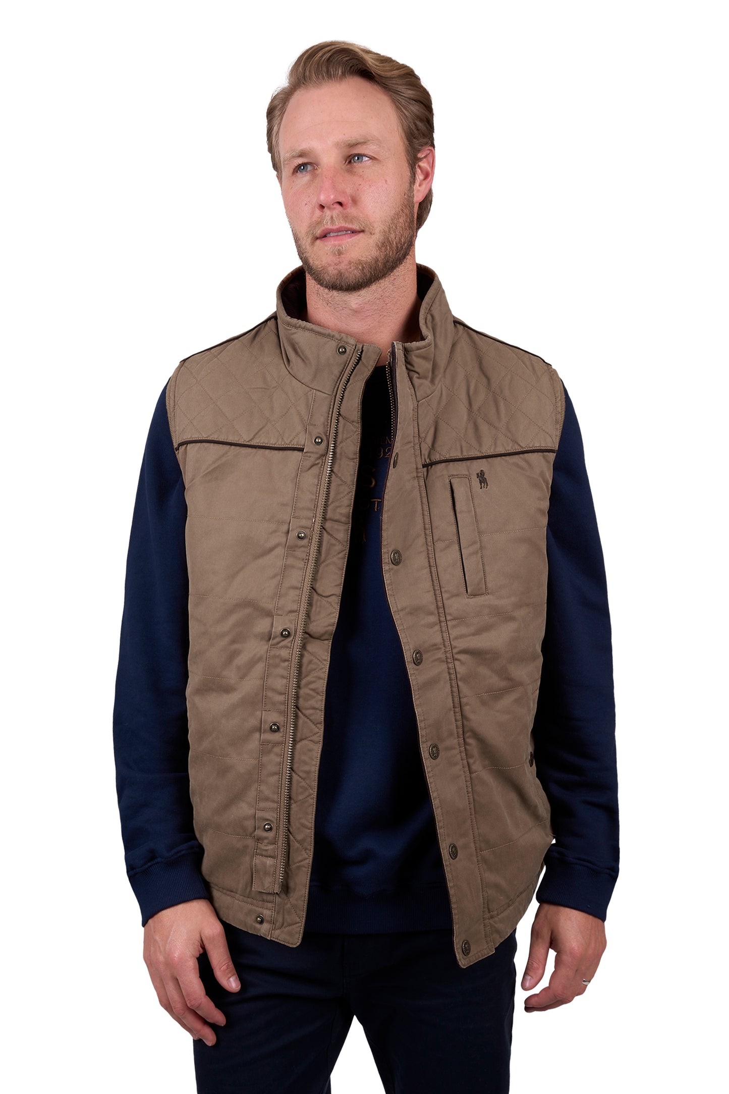 Thomas Cook Men’s Stan Faux Oilskin Vest