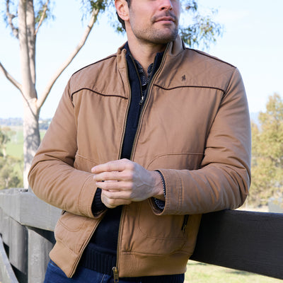 Thomas Cook Men’s Cam Faux Oilskin Jacket