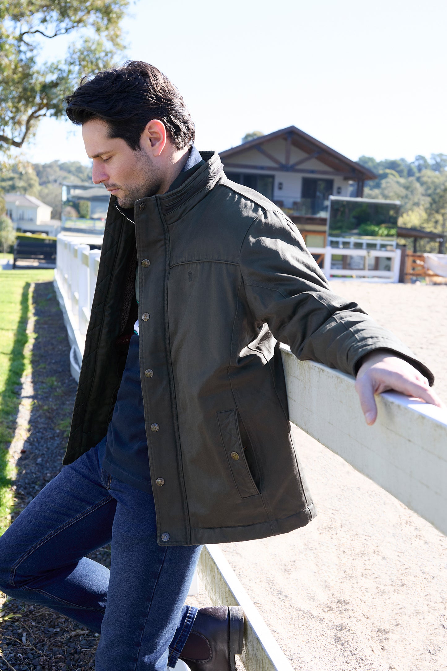 Thomas Cook Men’s Will Faux Oilskin Jacket