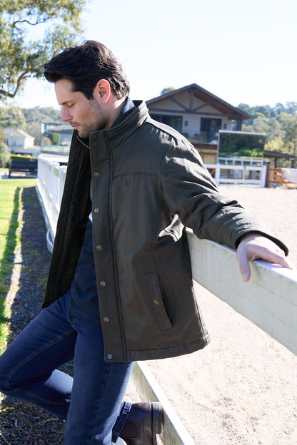 Thomas Cook Men’s Will Faux Oilskin Jacket