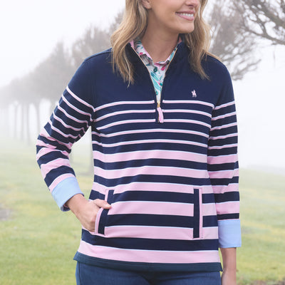 Thomas Cook Women’s Cecilia 1/4 Zip Stripe Rugby