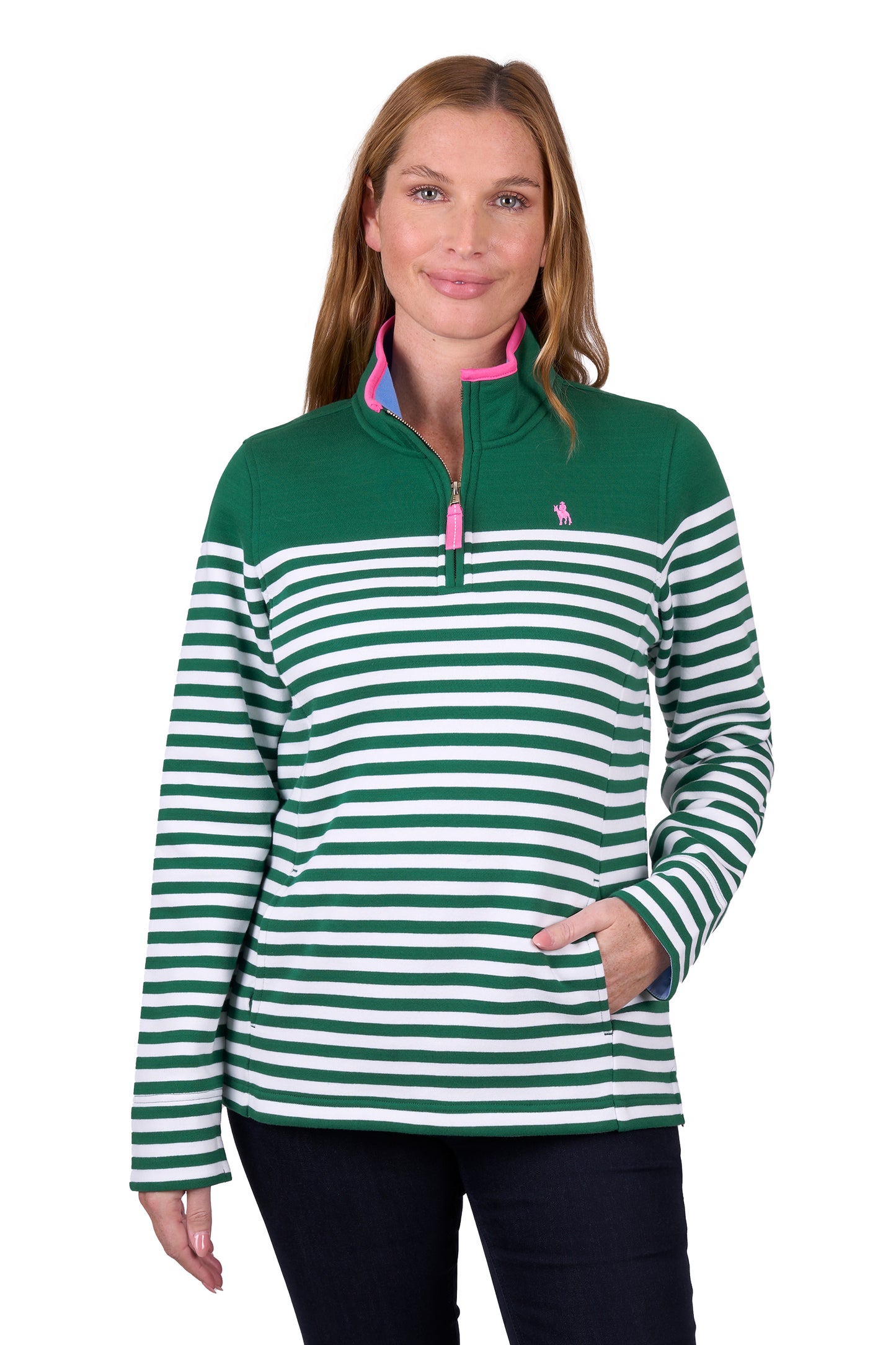 Thomas Cook Women’s Andrea 1/4 Zip Stripe Rugby