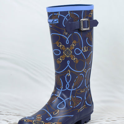 Thomas Cook Womens Deloriane Gumboot - Navy/Blue
