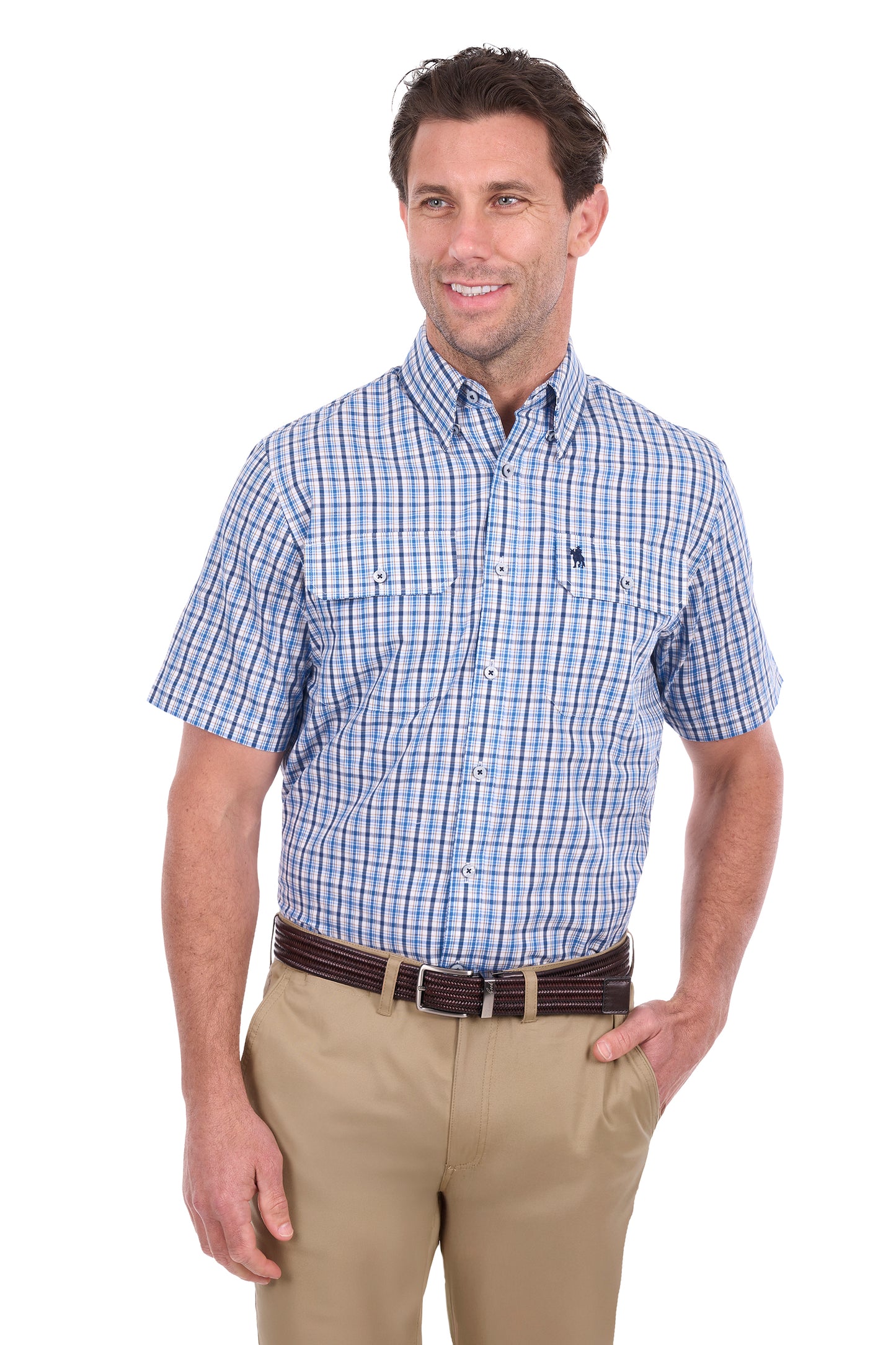 Thomas Cook Men’s Jude Check 2-Pocket Short Sleeve Shirt